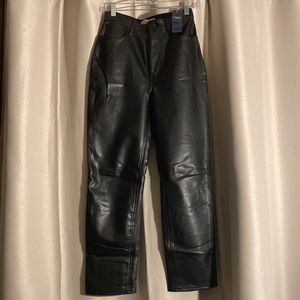 Abercrombie and Fitch Faux Leather Pant 4 NWT